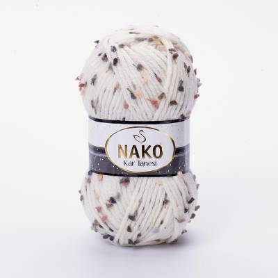 NAKO Kar Tanesi 60257 Wolle (100g / ca. 100m lang) 20% Wolle/65% Acryl/10% Polyamid/5% Polyester - 1