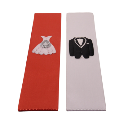 Geschenkband-Set für Geldgeschenke - Braut&Bräutigam - Modell B - 0