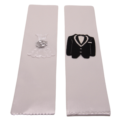 Geschenkband-Set für Geldgeschenke - Braut&Bräutigam - Modell G - 0