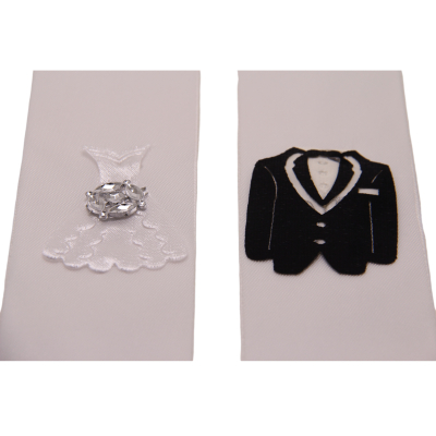 Geschenkband-Set für Geldgeschenke - Braut&Bräutigam - Modell G - 1