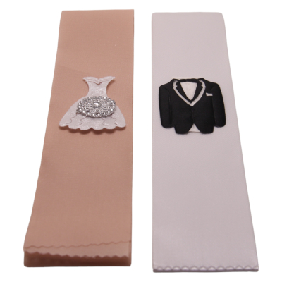 Geschenkband-Set für Geldgeschenke - Braut&Bräutigam - Modell I - 0