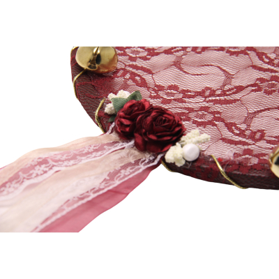 Braut-Handrassel - Bordeaux / Bordeaux - 1