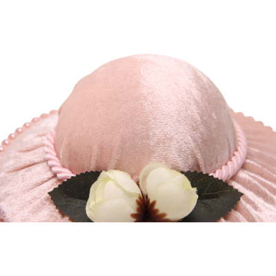 Nadelkissen mit Kunstrosen - Modell A - Rosa/Beige-Beige - 1