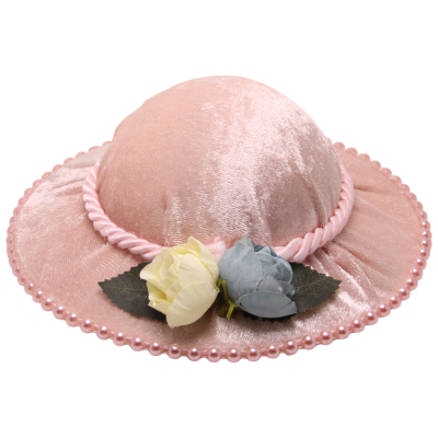 Nadelkissen mit Kunstrosen - Modell B - Rosa/Beige-Blau - 0