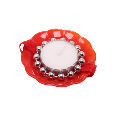 Handkerzen für Brautjungfern - Rot / Silber - 12 Stück - 1