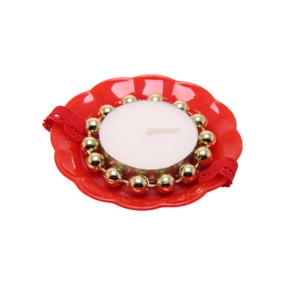 Handkerzen für Brautjungfern – Rot / Gold - 12 Stück - 1