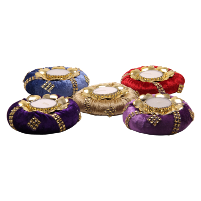 Tischkerzen Kissen - Lila - 6 St. - 1