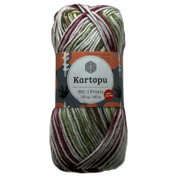 KARTOPU No.1 Prints H1812 Wolle (100g / ca. 160m lang) 100% Acryl