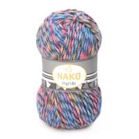 NAKO Pop Mix 86637 Wolle (100g / ca. 120m lang) 25% Wolle / 75% Acryl