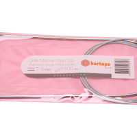 KARTOPU Rundstricknadel 2,5 mm Stahlseil 100 cm