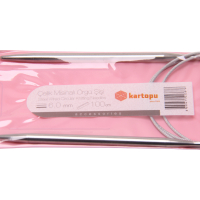 KARTOPU Rundstricknadel 6,0 mm Stahlseil 100 cm